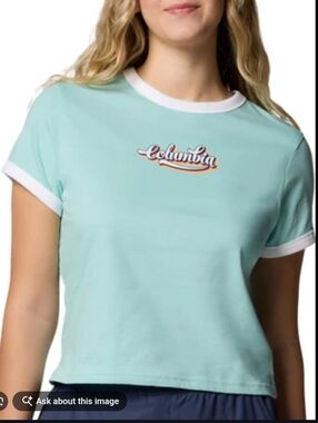 Columbia Mint Green Ringer Tee In XXL